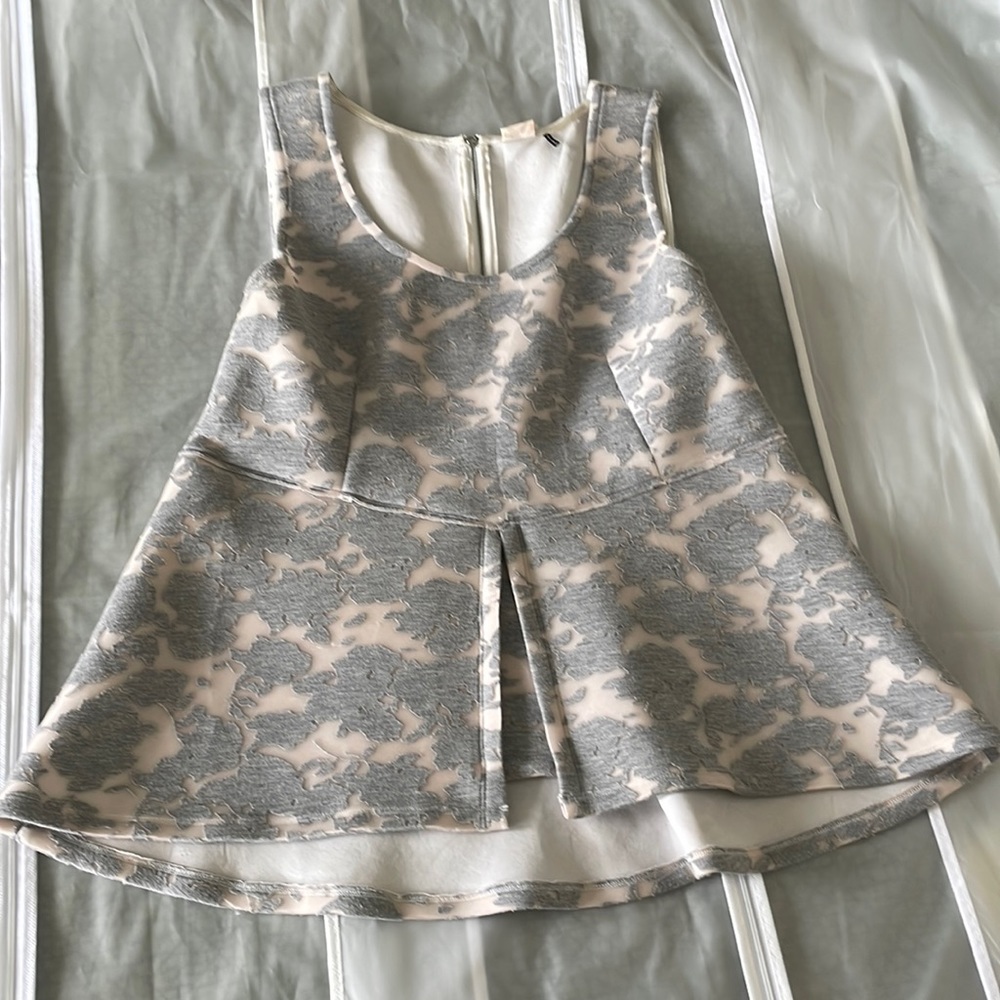 Anthro Structured Appliqué Top